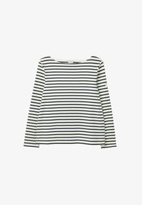 Ausgewählt, cream & navy striped