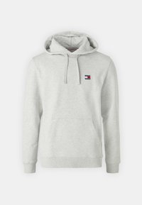 BADGE HOODIE UNISEX - Jersey con capucha - silver grey