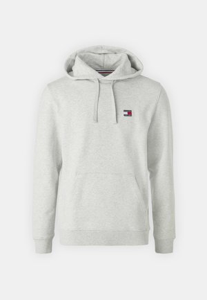 BADGE HOODIE UNISEX - Jersey con capucha - silver grey