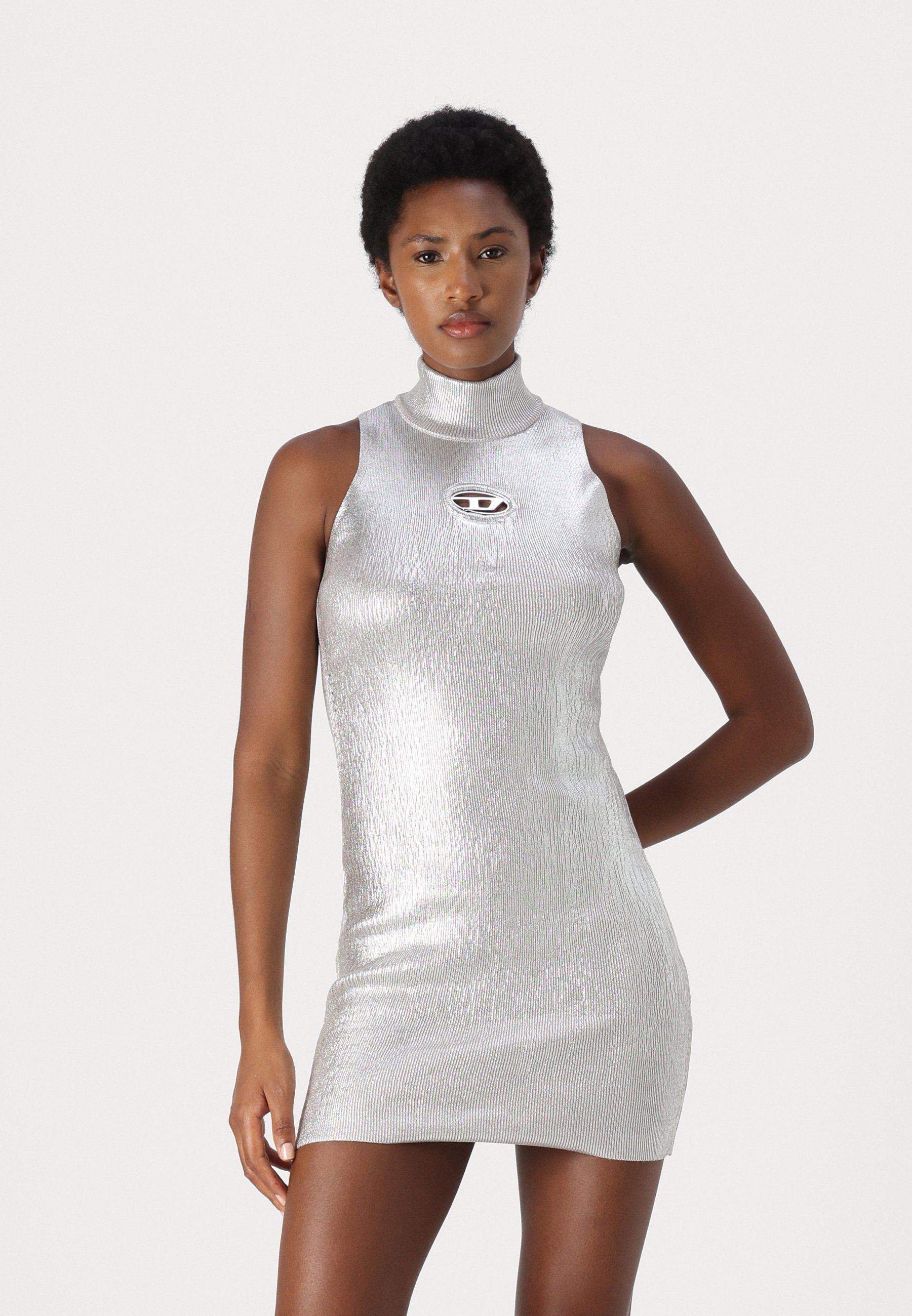 Diesel Cocktail dress / Party dress - silver/silver-coloured - Zalando.ie Diesel Cocktail dress / Party dress - silver/silver-coloured - Zalando.ie