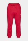 ESSENTIALS FEELCOZY FLEECE - Παντελόνι φόρμας - active maroon/white