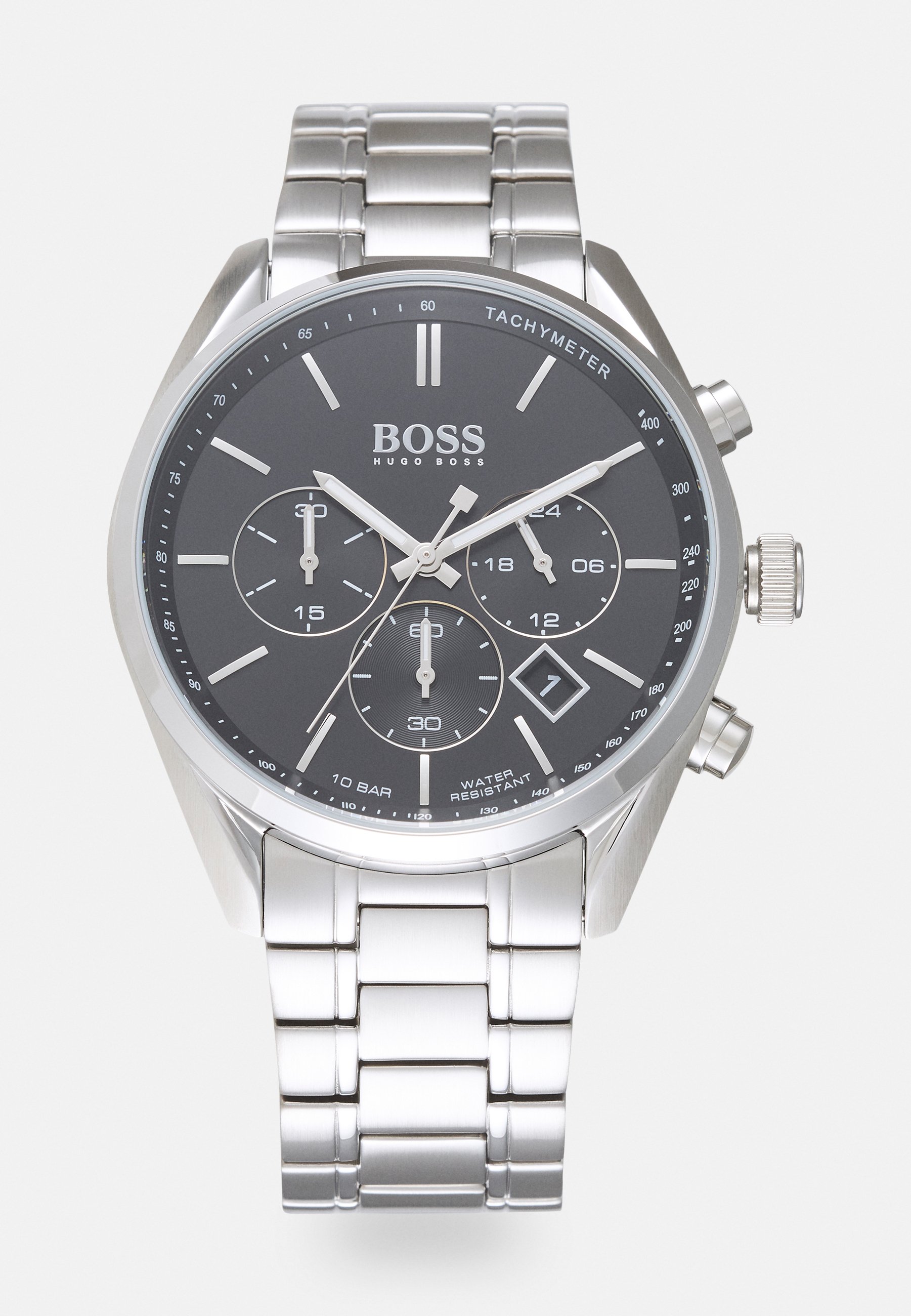 BOSS CHAMPION - Chronograph - silver-coloured/black/silberfarben 