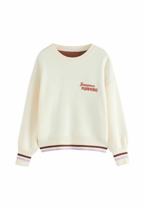 Next, PUMPKIN GRAPHIC KNITTED JUMPER - Svetrík - cream