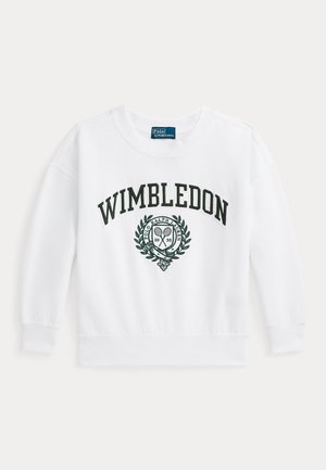 Polo Ralph Lauren WIMBLEDON FLEECE SWEATSHIRT - Sudadera - ceramic white
