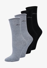 Selezionato, stone melange/navy