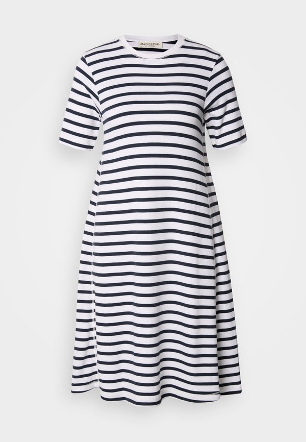 DRESS WIDE SEAM ROUND NECK SHORT SLEEVE STRIPED - Jersey dress4