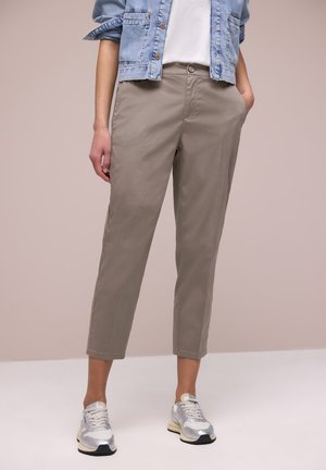Street One CHINO IM CASUAL FIT IN SOFTER QUALITÄT - Pantaloni - dark tumbled beige