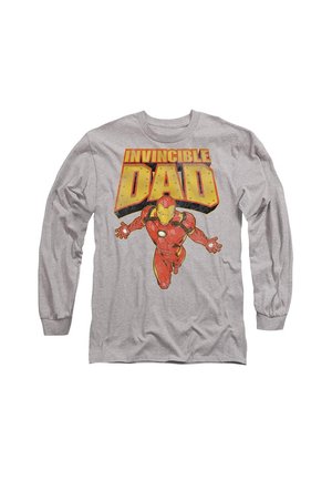 IRON MAN FATHER'S DAY   - Long sleeved top - mottled light grey
