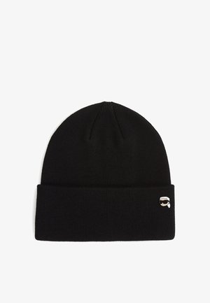 KARL LAGERFELD IKON PIN - Kootud müts - black