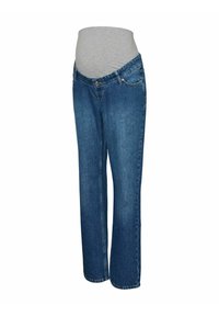 UMSTANDS MIT STRAIGHT FIT GERADE GESCHNITTEN  - Straight leg jeans - medium blue denim