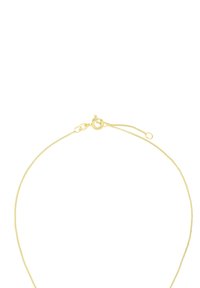 Bracciale a catena color oro con un design fine eTexturizzato, rifinito con un gancio a moschettone e una funzione di lunghezza regolabile.