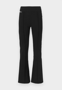 SLIM FLARED - Leggings - black
