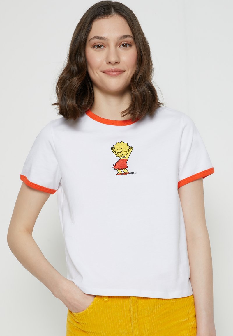 Levi's® LEVI’S® X THE SIMPSONS™ RINGER - Camiseta estampada - red/white