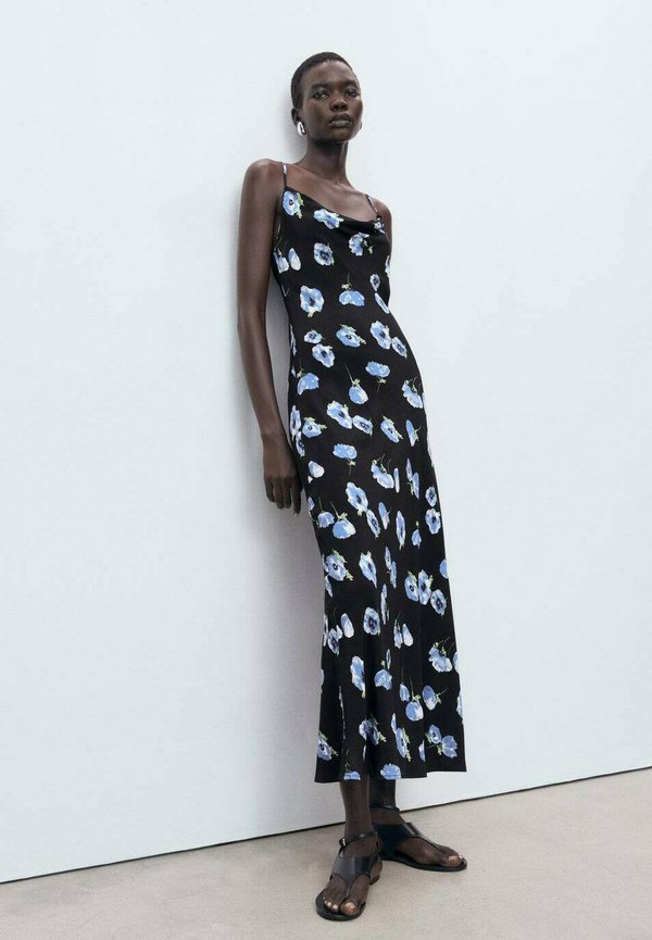 WITH DRAPED NECKLINE - Day dress