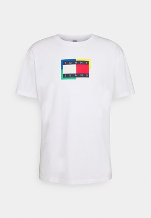 FLAG TEE UNISEX - Triko s potiskem - white