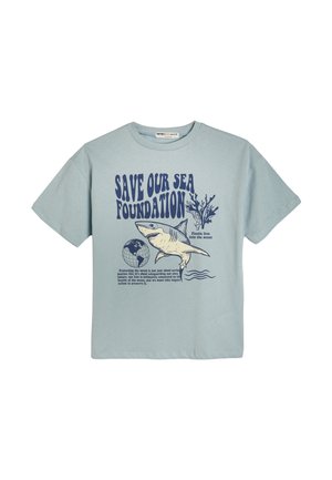 SHARK  - Camiseta estampada - blue
