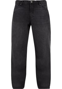 HEAVY OUNCE - Tiesaus kirpimo džinsai - black washed