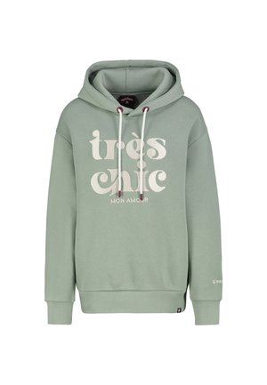 BESTICKTER  - Kapuzenpullover - middle-green