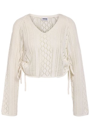NMLUNA SIDE RUCHED  - Strikkegenser - birch