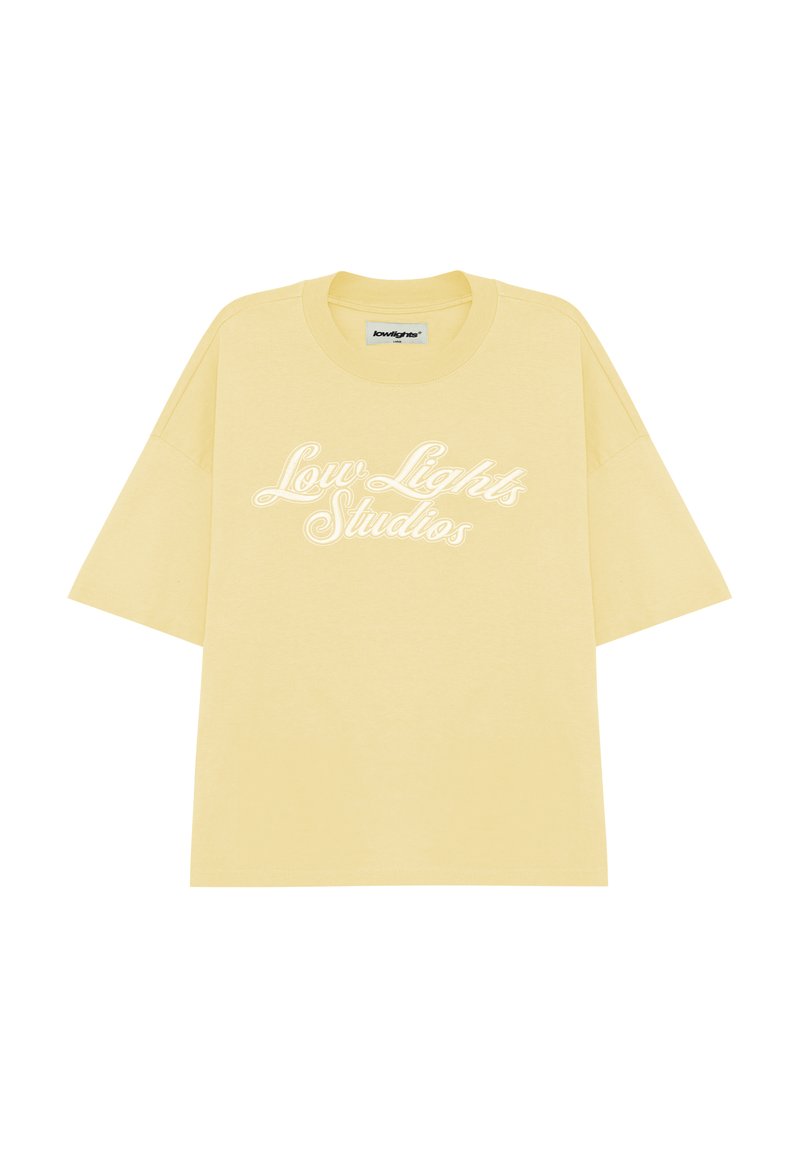 LOW LIGHTS STUDIOS® T-shirt print geel