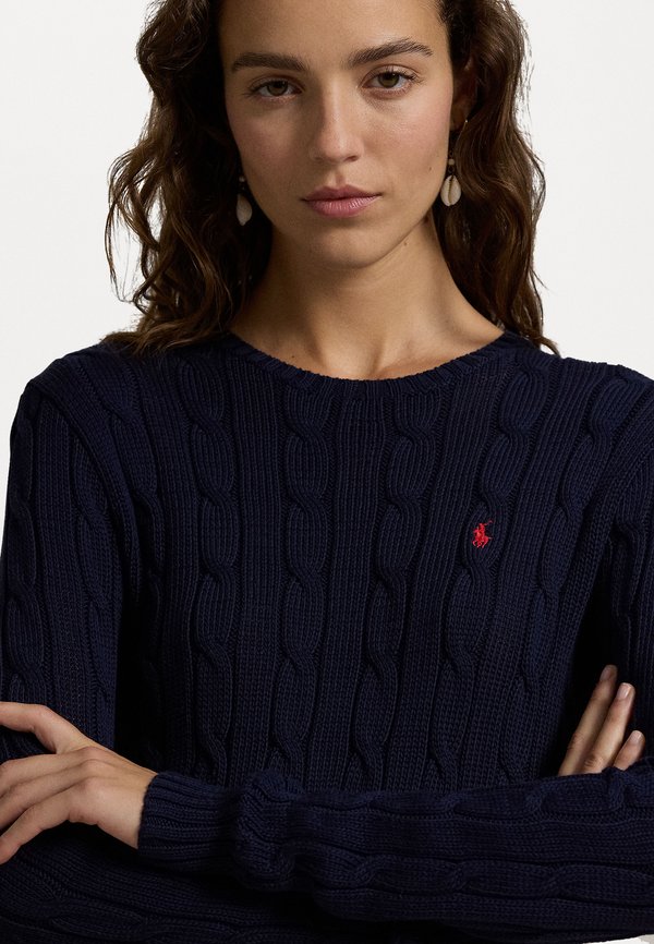 CROPPED CABLE KNIT COTTON SWEATER - Jumper3