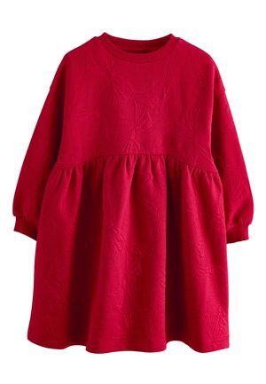 REGULAR FIT BOW - Svetríkové šaty - red