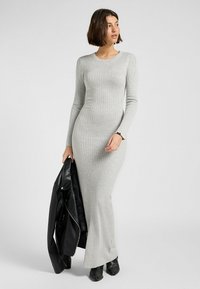 Lee LONG SLEEVE CREW_NECK  - Maxikleid - grey heather