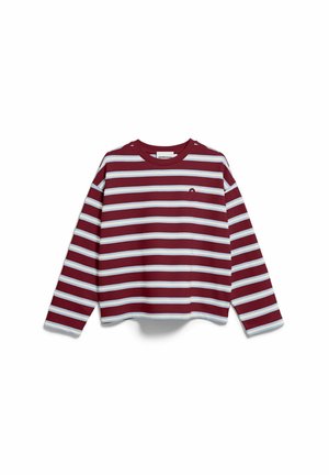 ARMEDANGELS, ARMEDANGELS - Langarmshirt - velvet red-soft blue-undyed