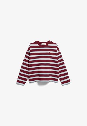 ARMEDANGELS, ICONIC Å FRANKAA - Longsleeve - velvet red-soft blue-undyed