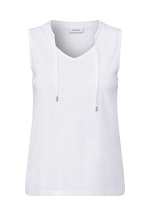 Cecil V-NECK MIT BÄNDERN - Top - weiß
