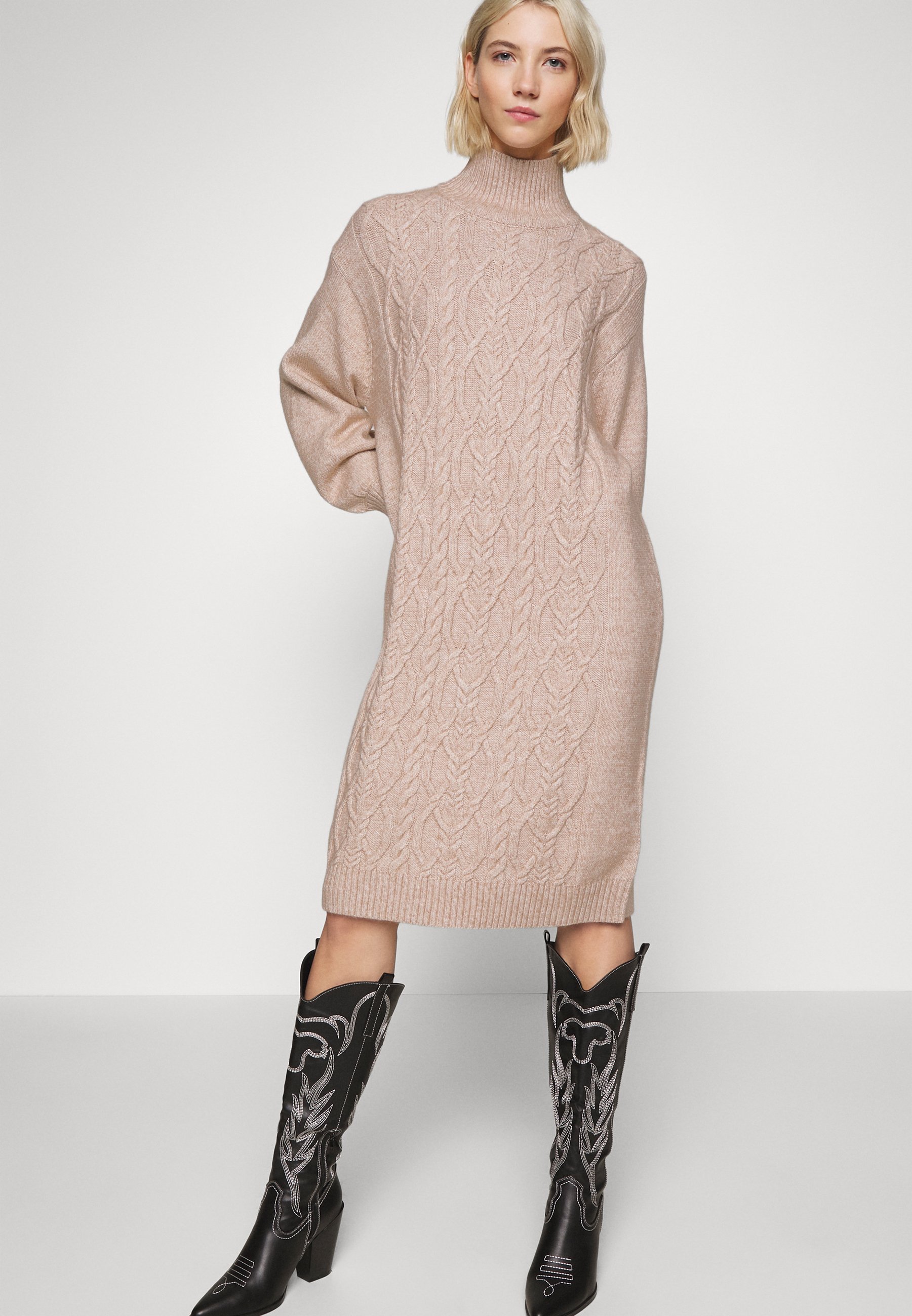 Monki PAM DRESS - Jumper dress - beige 