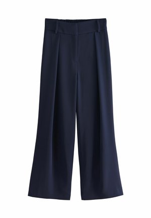 ELASTICATED BACK WIDE - Pantaloni - navy
