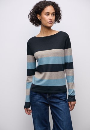 GESTREIFTER - Maglione - blau