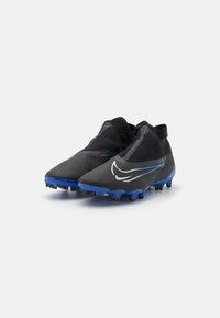 Nike Performance PHANTOM GX PRO - Firm-ground football boots - black/chrome/hyper royal