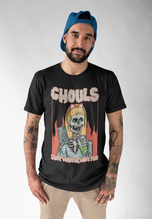 Henry Tiger GHOUL FUN - T-shirts print - black