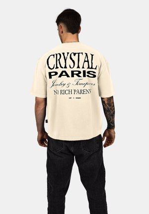 RICH - Print T-shirt - cream