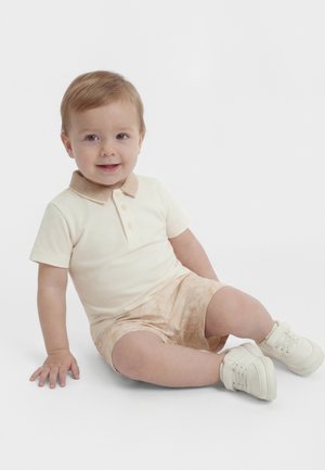 Versace BAROCCO CLASSICAL HALL LOGO GRECA UNISEX SET - Šortky - bianco/whisper