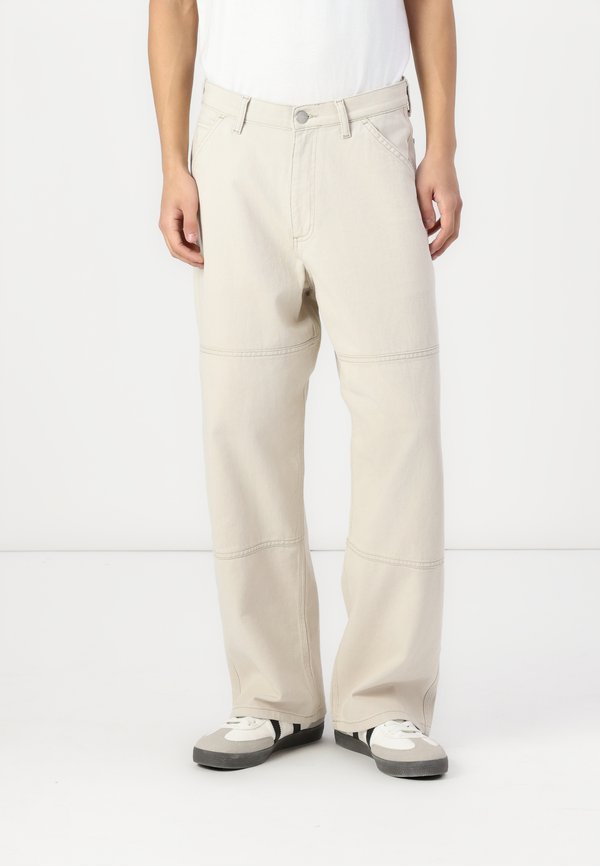 JPSTOWEN CONTRAST PANEL PANTS  - Relaxed fit jeans - moonbeam