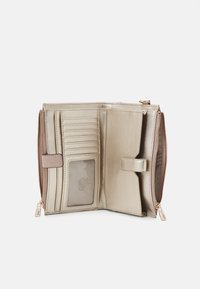 Guess YARMILLA SLG DBL ZIP ORGANIZER - Peňaženka - taupe