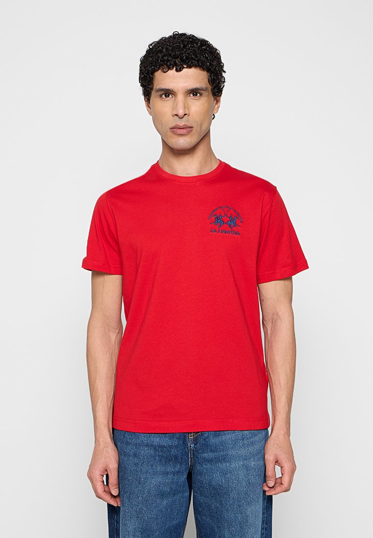 LA MARTINA T-shirt basic rood