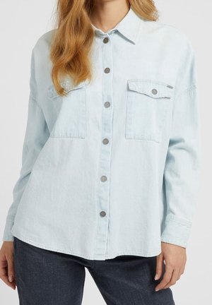Button-down blouse - light blue