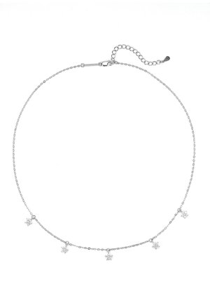 BLOOM FLOWER - Collar - silberfarben