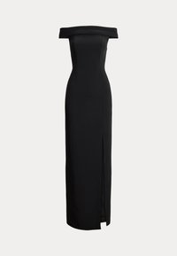 CREPE OFF-THE-SHOULDER GOWN - Oblačila za posebne priložnosti - black