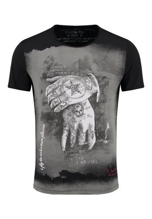 KEYLARGO Klwheels Round T-Shirt, Argento (1107), S Uomo