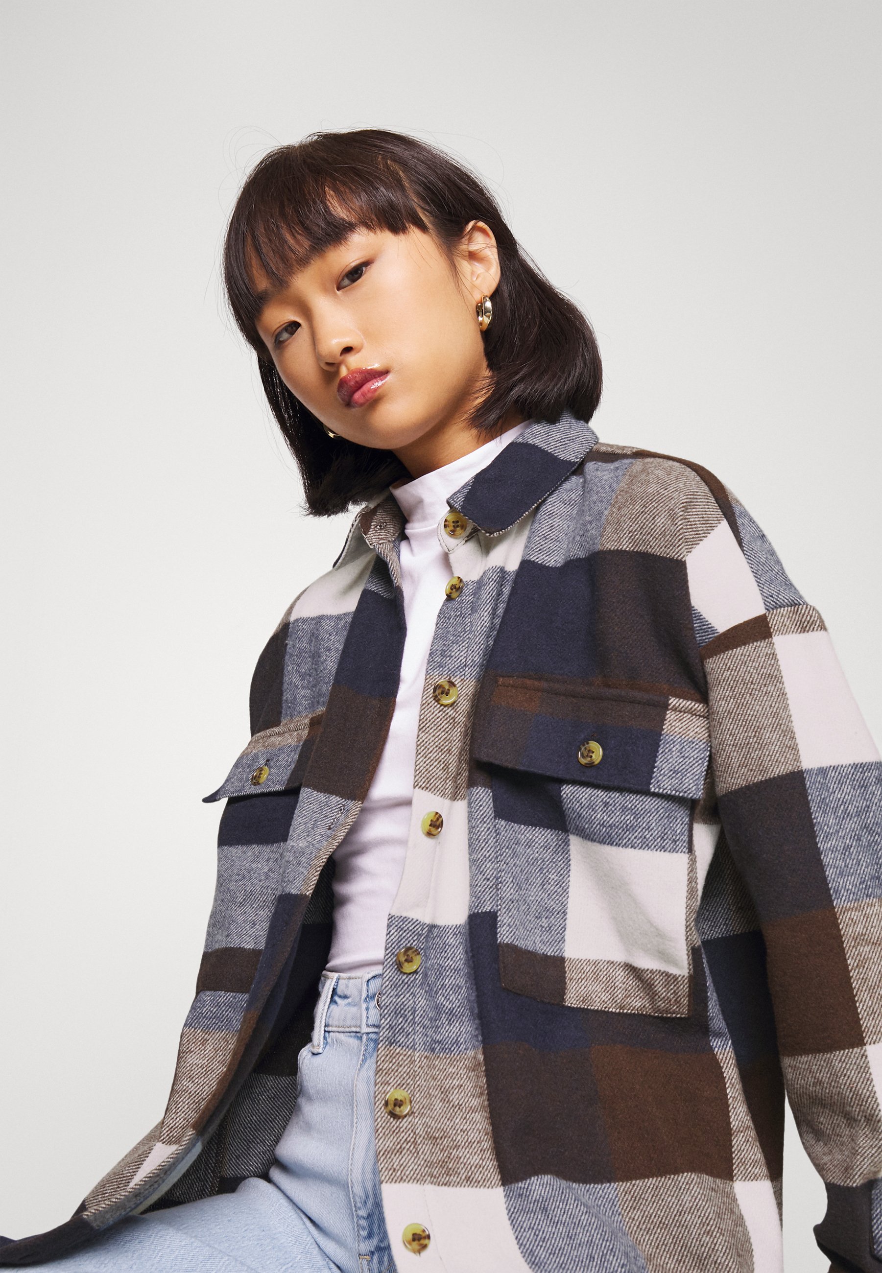Noisy May Petite Between-Season Jacket 'Flanny' Female Size M