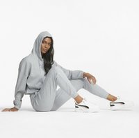 Puma CLASSICS RIBBED - Tréningruha alsók - light gray heather