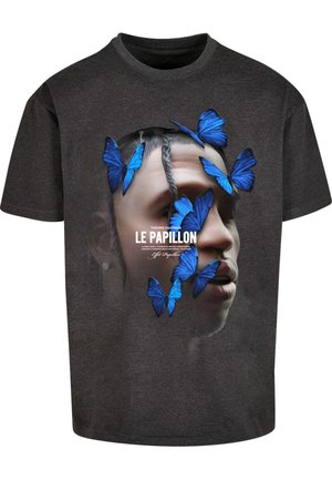 Upscale by Mister Tee, LE PAPILLON OVERSIZE  - T-shirts print - charcoal