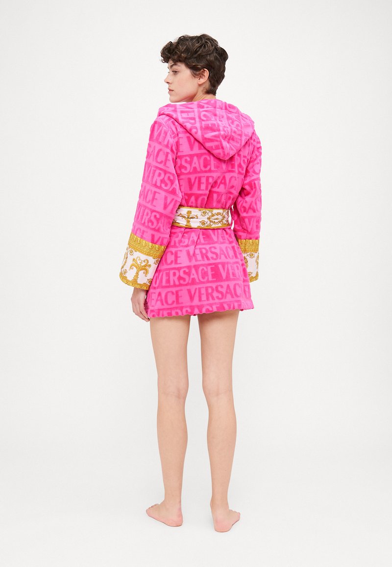 versace pink dressing gown Versace I Baroque Bathrobe, Unisex, Pink, XL