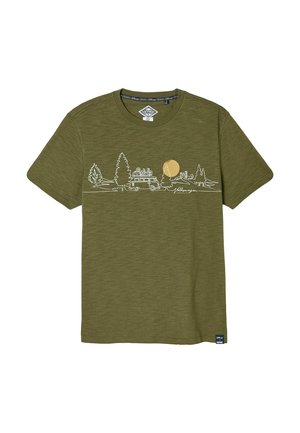 VW SCENIC ROUTE GRAPHIC . - T-Shirt print - khaki green