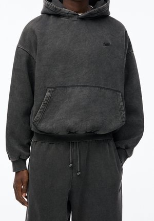 Sweat à capuche - mottled dark grey